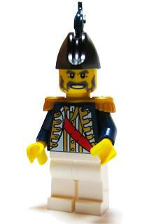 LEGO Minifigure-Imperial Soldier II - Governor, Dark Blue Plume-Pirates / Pirates II-PI117-Creative Brick Builders